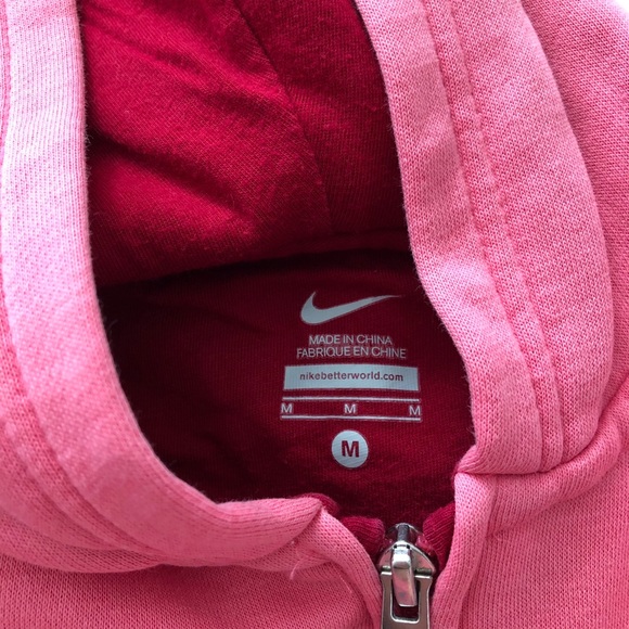 pink nike zip up hoodie - Picture 3 of 4
